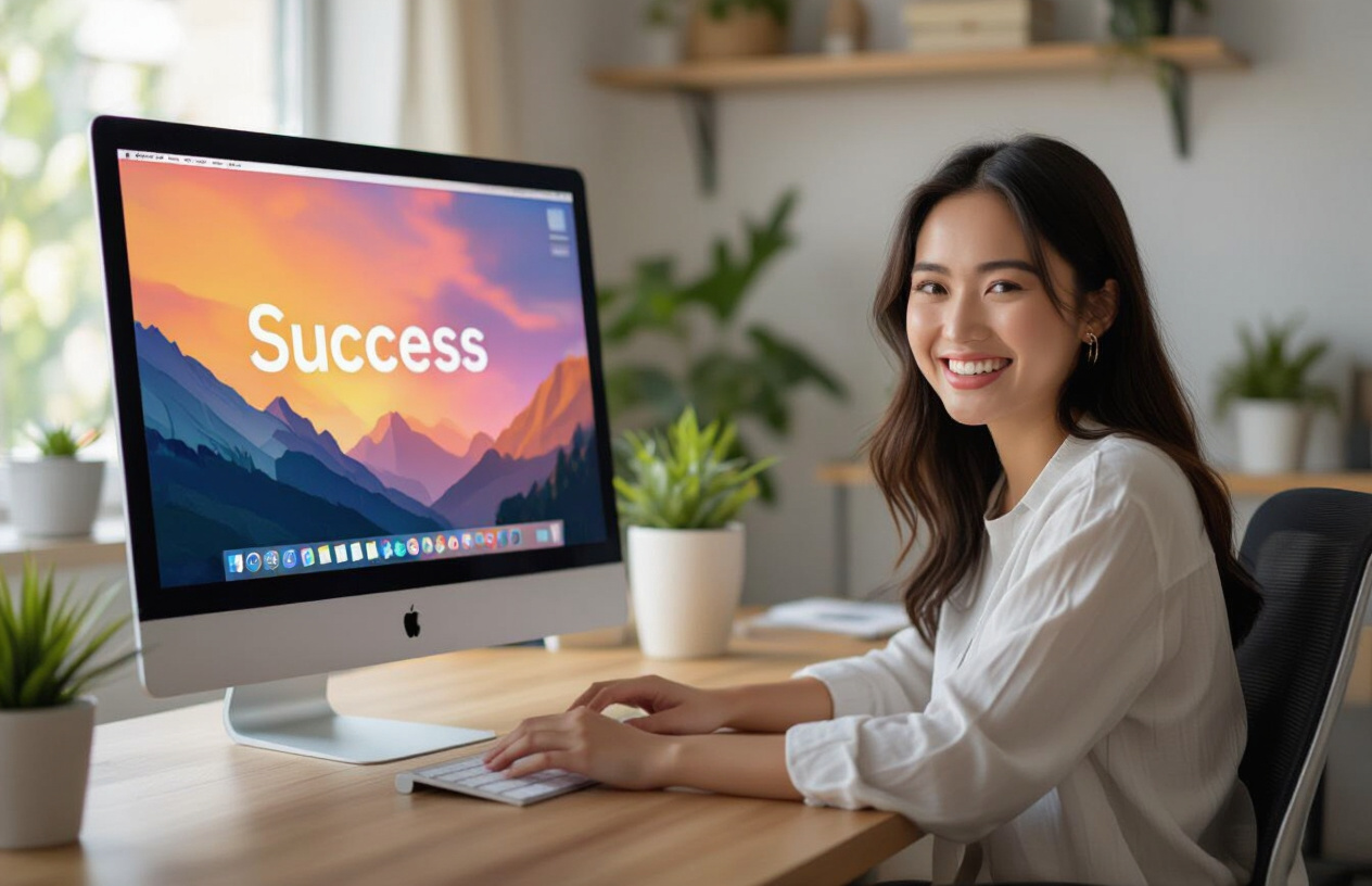 Khách Hàng Hài Lòng Khi Imac Được Sửa Chữa Thành Công Tại Bến Tre