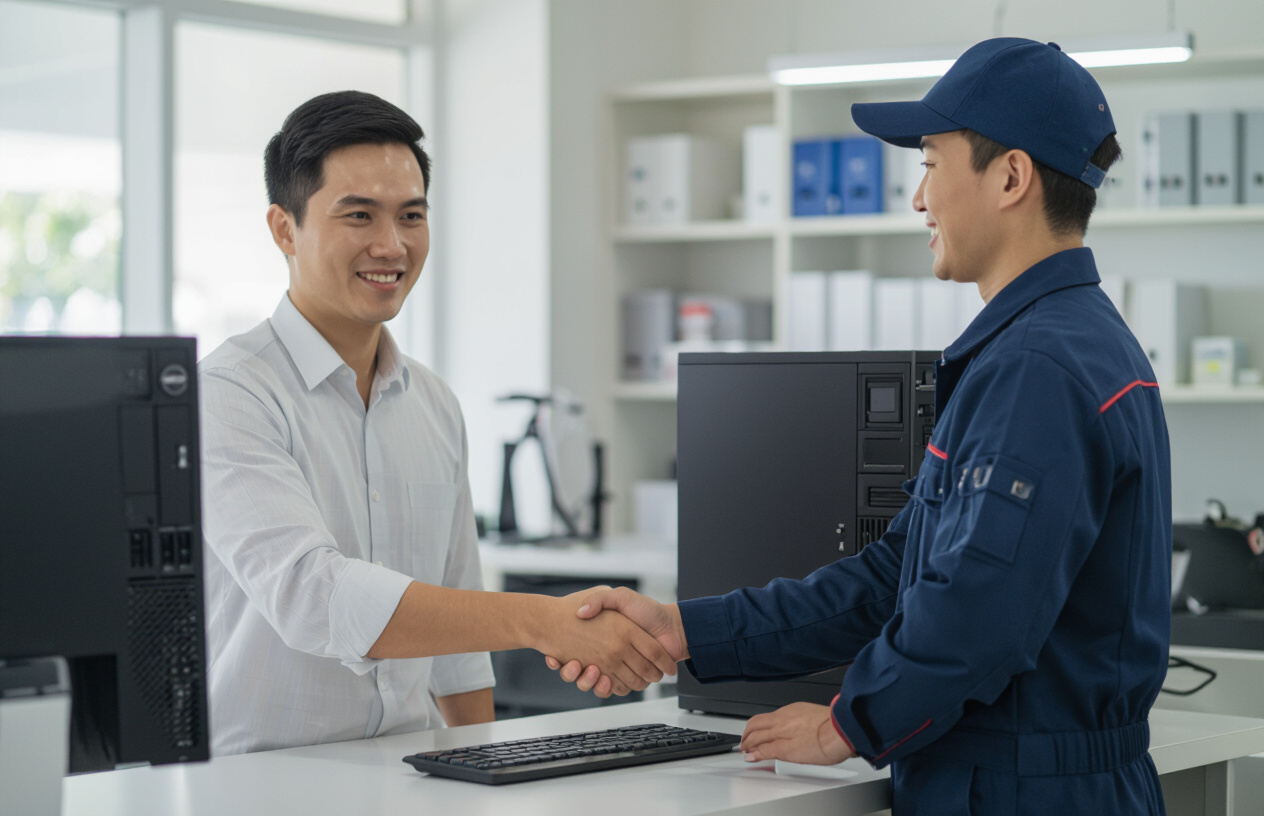 Khách Hàng Tại Bến Tre Hài Lòng Với Dịch Vụ Sửa Máy Tính.