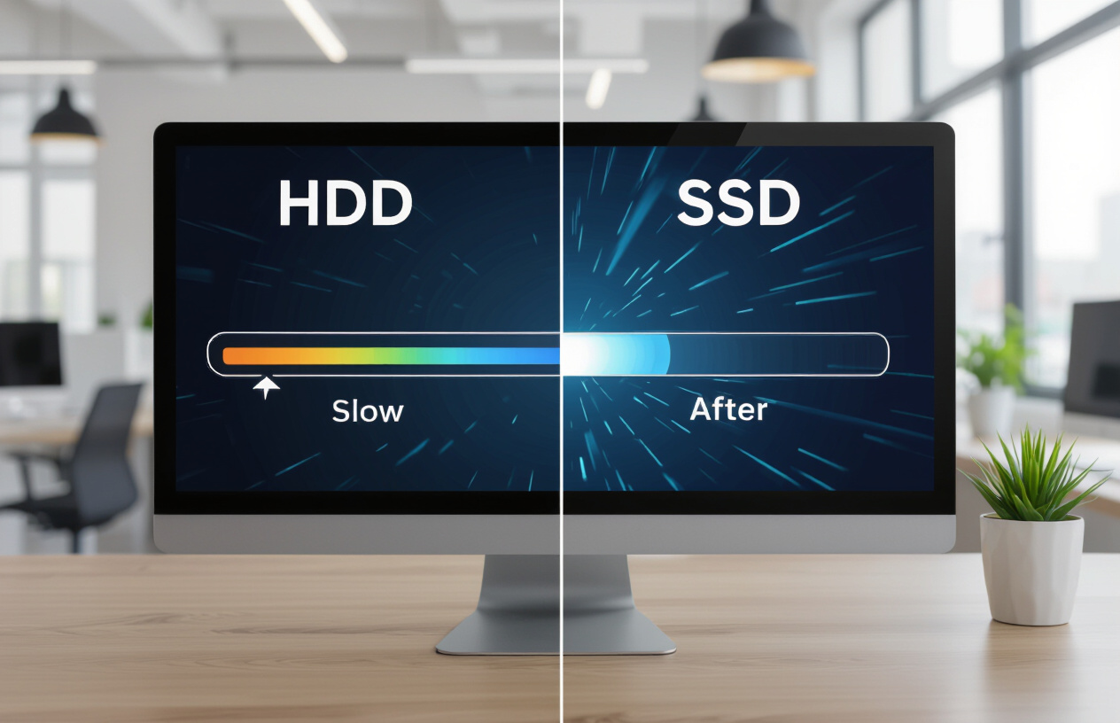 Biểu Đồ So Sánh Tốc Độ Khởi Động Máy Tính Trước Và Sau Khi Thay Ổ Cứng Ssd.