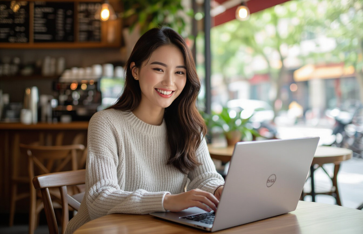 Khách Hàng Hài Lòng Sử Dụng Laptop Dell Xps 13 9360 Sau Khi Thay Pin Tại Máy Tính Bến Tre.