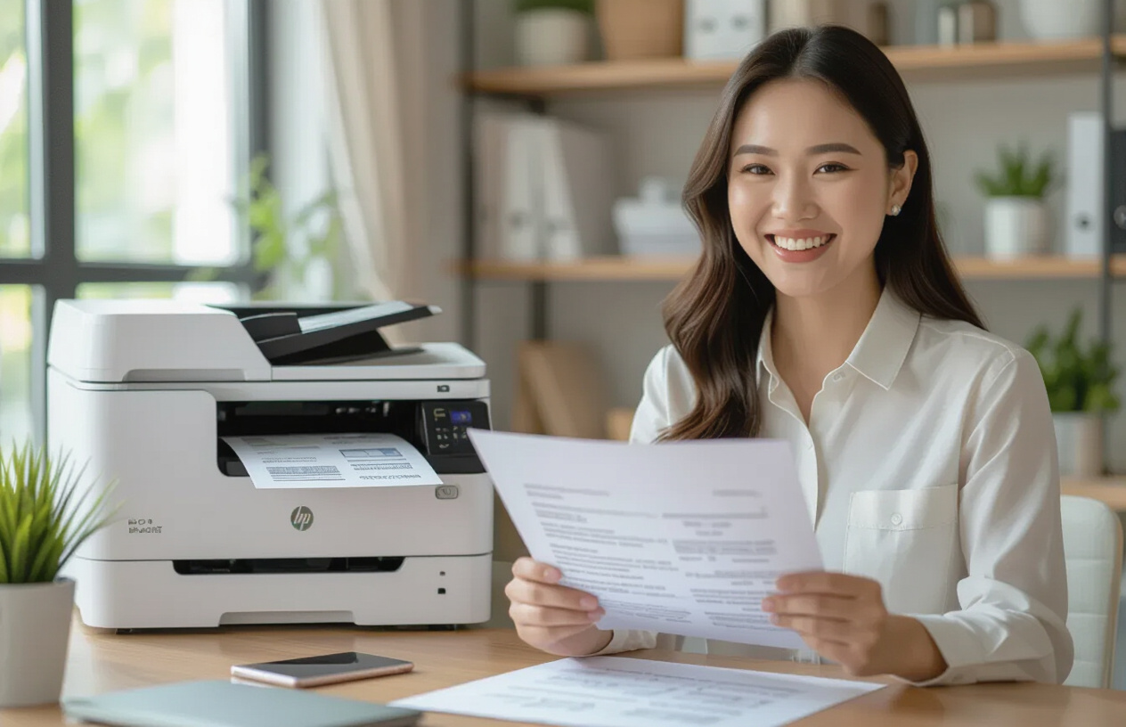 Khách Hàng Hài Lòng Với Chất Lượng Bản In Sau Khi Thay Mực Tại Bến Tre
