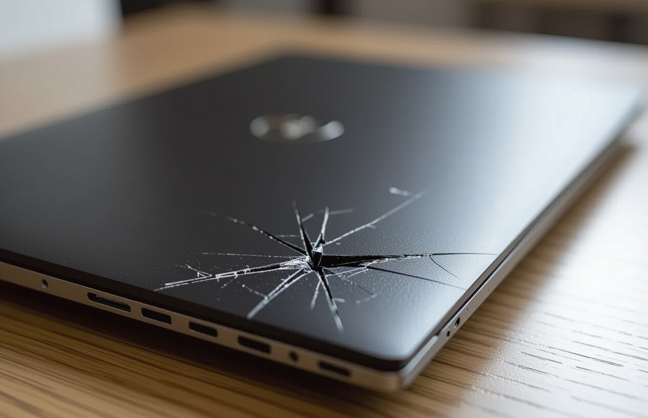 Laptop Dell Xps 15 9500 Bị Cấn Móp Vỏ, Cần Thay Thế.
