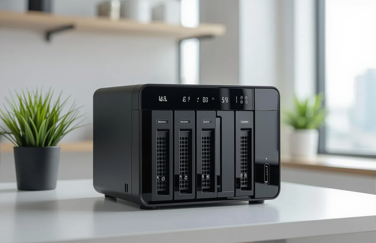 Hệ Thống Nas (Network Attached Storage) Hiện Đại, Nhỏ Gọn Cho Doanh Nghiệp.