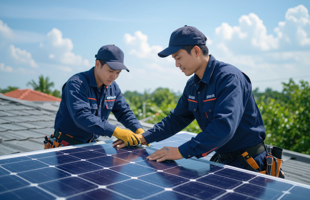 Kỹ Thuật Viên Máy Tính Bến Tre Lắp Đặt Điện Mặt Trời Chuyên Nghiệp.